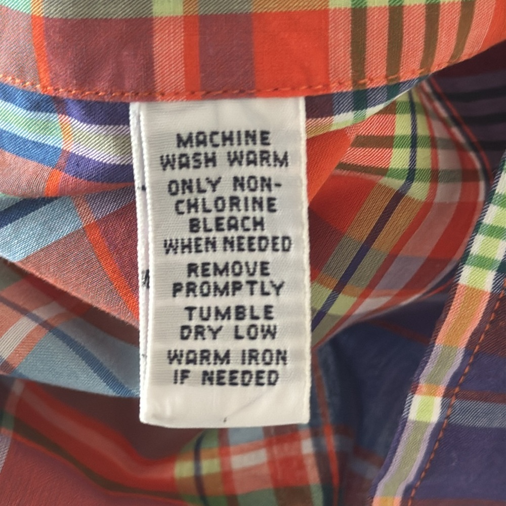 Ralph Lauren Custom‎ Fit Plaid Casual Button Down Dress Shirt Size XL - Picture 5 of 8